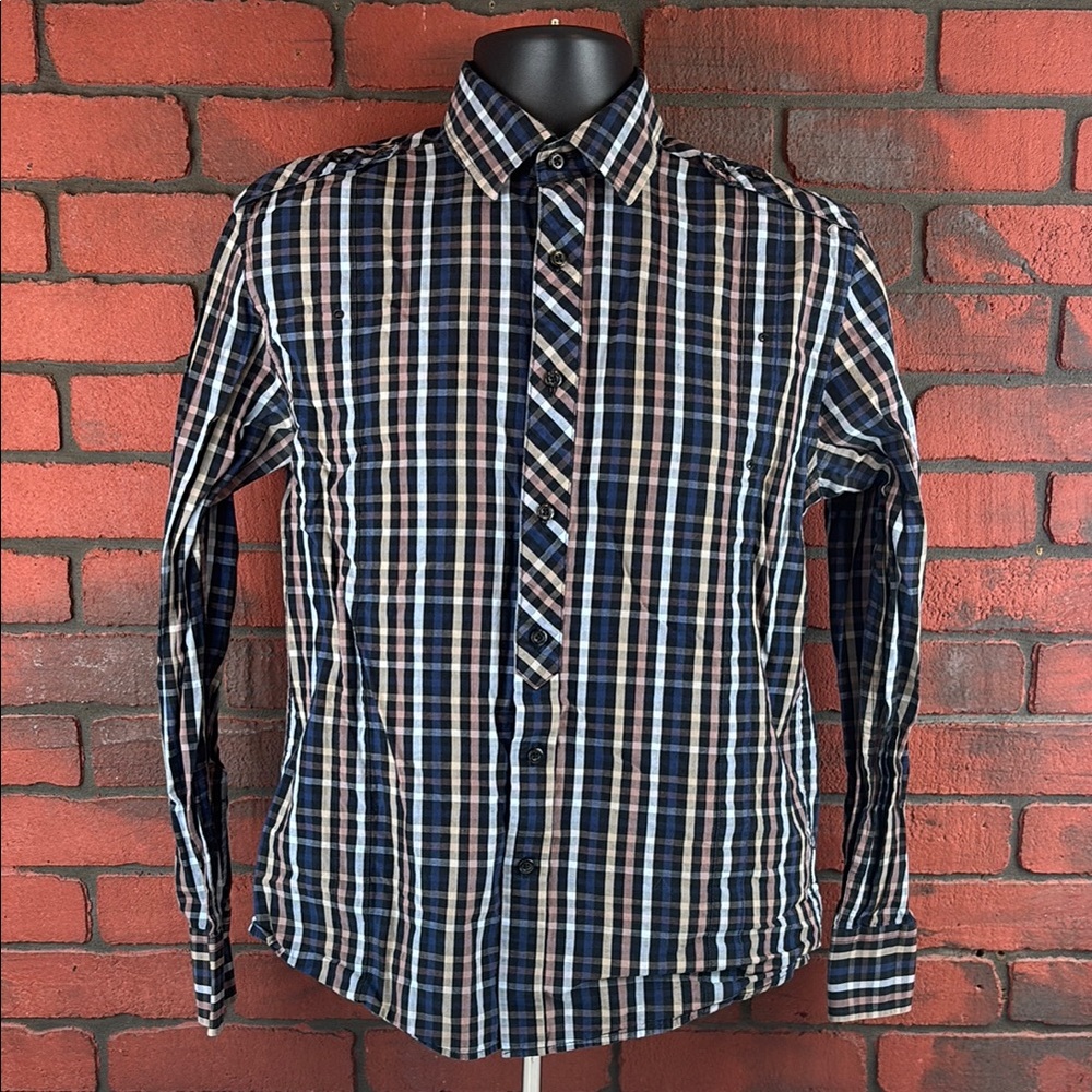 Five Four Women's Small Checkered Button-Down Shirt‎ – Preppy, Casua